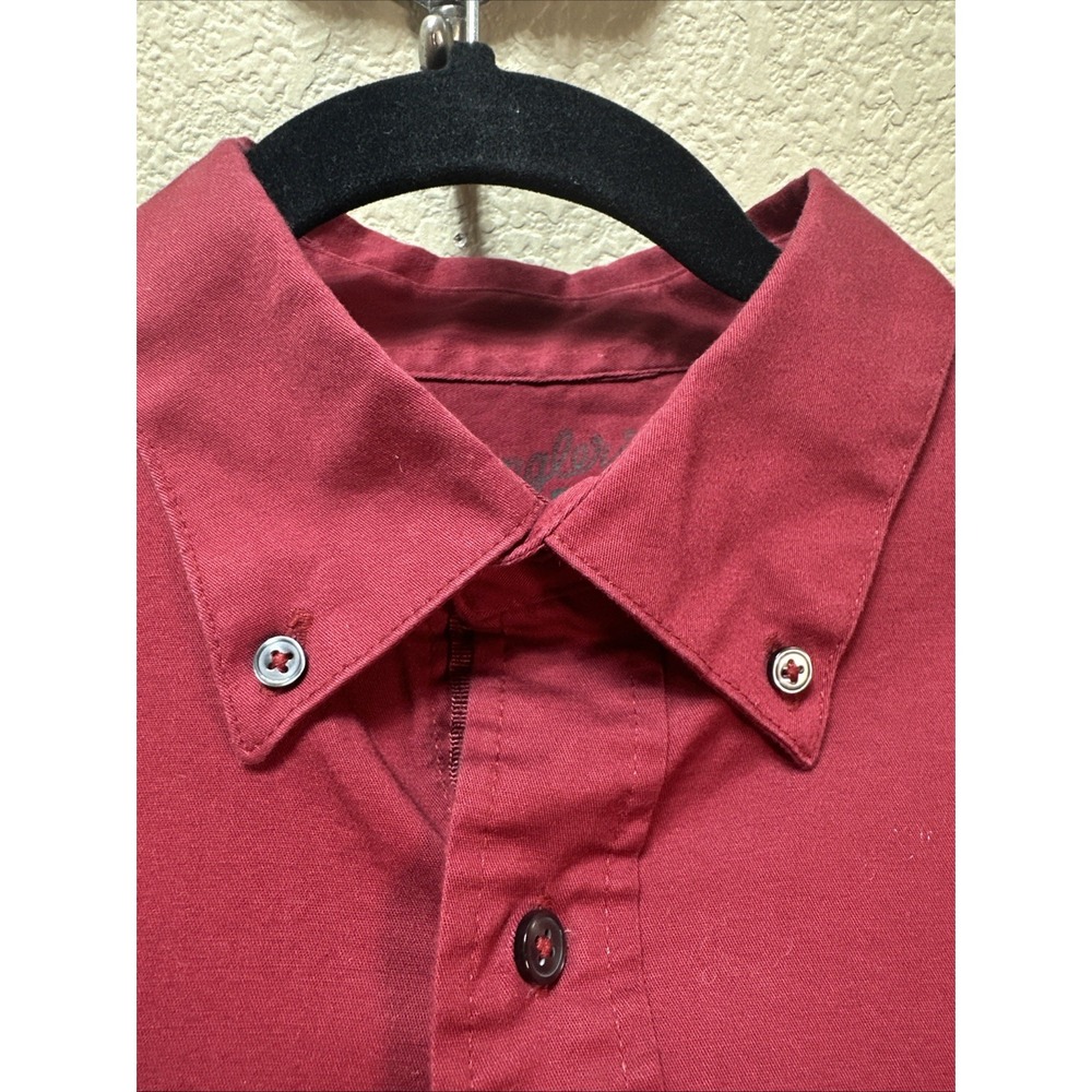 Wrangler‎ 20X Competition Shirt Men XL Long Sleeve Western Cowboy Rodeo Red - Picture 2 of 13
